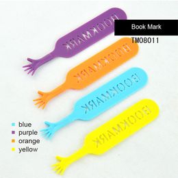 4pcs A Lot Cute Help Me Bookmark Office Supplies Mark My Comments Stationery PP Funny Palm Page Marker Free Shipping M507