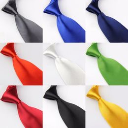 New Formal Ties For Men Classic Polyester Satin Party Necktie Fashion Wide 8CM Wedding Business Male Casual
