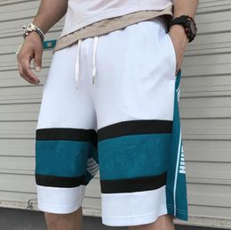 Lettera Nuova stampa Basketball Design Design Tide Street Wear Hip Hop Jogger Shorts per uomini
