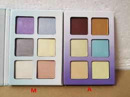 Factory Direct DHL Free Shipping New Makeup Face Metallic Powder Highlighters 6 Colors Powder Palette!2 Different Colors