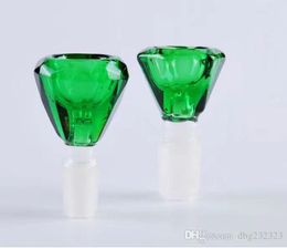 Green Diamond Head ,Wholesale Bongs Oil Burner Pipes Water Pipes Glass Pipe Oil Rigs Smoking Free Shipping