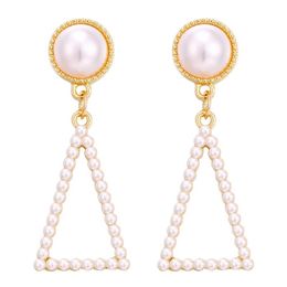 Fashion- Geometric Korean Earrings For Women 2019 Big Round Heart Gold Drop Earring Christmas Fashion Bohemian Jewellery Wholesale