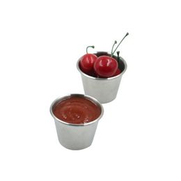 Stainless Steel Sauce Cups Potato Chips Tomato Paste Cup Restaurant Salad Sauce Dipping Bowls