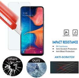 For Samsung M10 A10 A20 A30 A40 A50 M30 A2 Core Anti Scratch HD Clear Screen Protector Case Friendly Tempered Glass With Retail Package