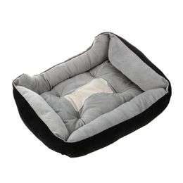 New Extra Large Washable Pet Dog Puppy Cat Bed Cushion Soft Mat Warmer Basket Color:Black Size:XL