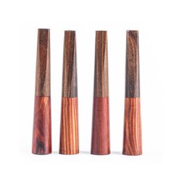 Latest Portable Natural Wooden Cigar Preroll Rolling Cigarette Filter Smoking Handle Holder Mouthpiece Mouth Innovative Design Handpipe DHL