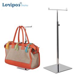 T-type Metal Hanger Stand Scarf Hanging Rack Bag Display Rack Scarf Stand