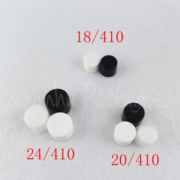 Black / White / Transparent Plastic Screw Cap , 18/410 20/410 24/410 Cap For Bottle ( 100 PC/Lot )