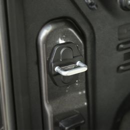 Black ABS Lock Cover Protection Cap Decoration Cover Fit for Jeep Wrangler JL Auto Interior Accessories327s