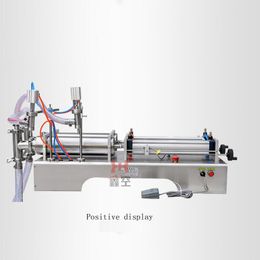 110V 220V Liquid filling machine for milk olive oil beverage white wine pure water soy sauce vinegar double head liquid packaging machine