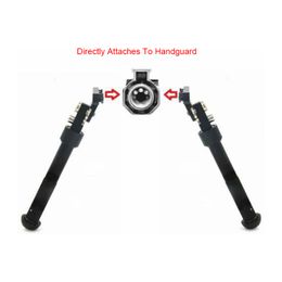 airsoft ar 15 accessories Aluminium tactical V8 Separated bipod fits M-Lok system rail for hunting black