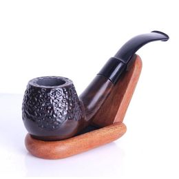 New Carving Hammer Wooden Pipe Fashion Old Removable Handicraft Gift Cigarette Carved Pipe