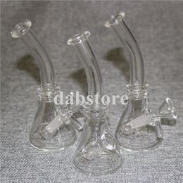 Glass Bong Hookahs Water Pipes Oil Rigs mini bubbler bongs Glass Bowl dabber tools