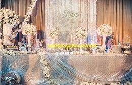 New style white mental high wedding party stage backdrop decoration decor0843