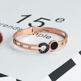 Wholesale- Hot Style Rose 18k Gold 316L Stainless Steel Screw Bangle Bracelet With Screwdriver And Original Screws Never Lose