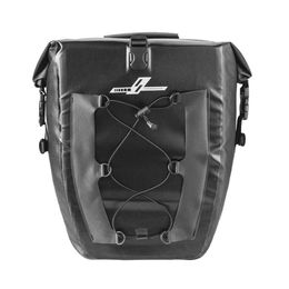 AS02 Waterproof 27L Bicycle Rear Seat Pannier Bag with Shoulder Strap - Black