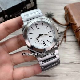 4 Colours NEW Octo Finissimo 41mm 103011 Automatic Men's Watch White Dial Stainless steel strap High quality cheap Gents sport watche