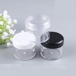 30g 30ml Refillable Plastic Cream Bottle with Round Bottom Empty Cosmetic Jar for Nail Powder Eye Shadow WB1296