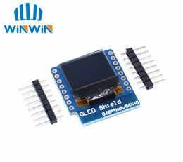 D04 10pcs 0.66" inch 64X48 IIC I2C OLED LED LCD Dispaly Compatible 0.66 inch Display for WEMOS D1 MINI ESP32 freeshipping