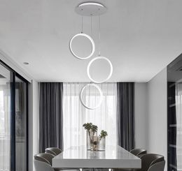 Modern LED Restaurant Pendant lights For dining table living room bedroom rectangle Round pendant lamp AC110/220V New MYY