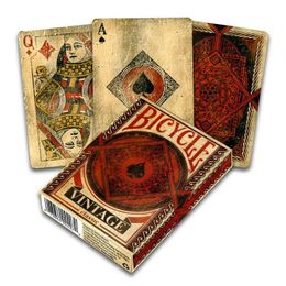 -Bicycle Vintage Classic Carte da gioco Deck Dimensioni Poker Size Original Aged Look USPCC Magic Card Games Magic Tricks Puntelli per Mago
