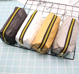 50pcs 4Colors Tyvek Cosmetic Bags Women Tyvek Waterproof Eco Friendly Large Capacity Storage waterproof wash tolitery bag