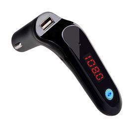 S7 G7 Car Handsfree Audio Adapter Wireless Bluetooth FM Transmitter AUX Modulator Music MP3 Player TF USB Disc LCD Cars Accessories