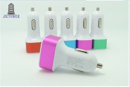 Universal 4.1A 12V 3 USB Port Travel Car Charger Adapter For iPhone 5 S 6 Samsung S4 S5 Note 4 Smart Mobile Phone
