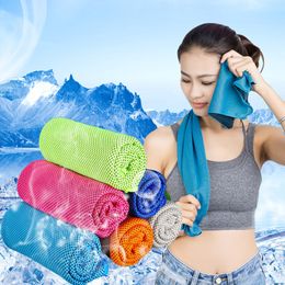 Makeup face sport cooling towel Outdoor Sports Towel Running Jogging Gym Chilly Pad DHL free shipping