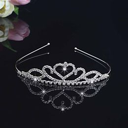 Girls Crowns With Rhinestones Wedding Jewelry Bridal Headpieces Birthday Party Performance Pageant Crystal Tiaras Wedding Accessories BW-ZK008