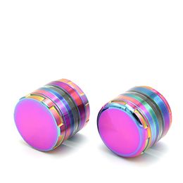 New Colorful Herb Spice Miller Grinder Crusher Innovative Design Zinc Alloy Kirsite Acrylic Transparent Window Filter For Smoking Pipe