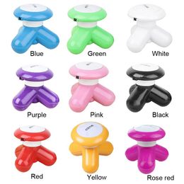 Head Mini Electric Handled Wave Vibrating USB Battery Full Body Massager Cute Mini Massager Hot Sales