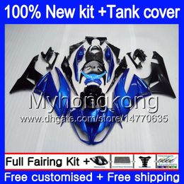 Body +Tank For KAWASAKI ZX636 ZX-6R 2009 2010 2011 2012 206MY.16 ZX 636 600CC 6 R ZX-636 ZX600 ZX 6R ZX6R 09 10 11 12 Fairings Pearl blue