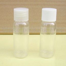 50pcs/lot 20ml Screw lid bottle transparent rounded shoulders, cosmetics packaging, refillable bottles, perfume bottle