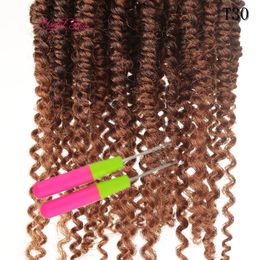 14inch 24roots bomb kinky twist hair extensions passion twisted black marley synthetic fluffy spring twist crochet braids Nubian twist hair extensions