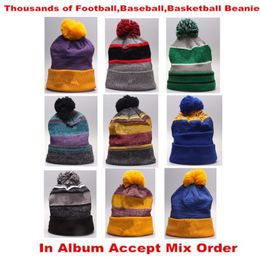 2019 New American Football 32 team Beanies Sports Beanie Winter Knit Cuff Beanies Hats Accept Mix Order Thousands of Models