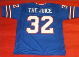 Custom Front and back mesh fabric THE JUICE OJ SIMPSON High quality full embroidery Jersey size s-4XL or custom any name or number jersey