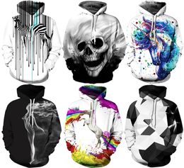 Fashion-2017 Christmas Santa NWT Autumn Winter 3D Animal Print Sport Women Hoodies Coat With Hat Pocket Digital Print Hooded Pullovers S~2XL