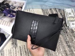 New Fashion Classic Cosmetic Bags handbags Men Clutch Wallet Famous Brand Mens Clutch Hand bag With Belt Large Envelope Bag Briefcase purse
