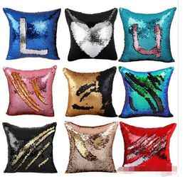 Mermaid Pillow case play Tailor Magic Reversible Sequin DIY Pillow Cover throw cushion Case for Christmas gift 16 inch 40cm