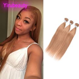 Peruvian Virgin Hair 27# Colour Straight 100% Human Hair Extensions 3 Pieces/lot 27 Colour Three Bundles Wholesale