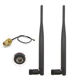 Freeshipping 10Set External 5DBi 868 Mhz Antenna SMA Male Wireless 868Mhz Antenna For Router Network+15cm IPX to SMA 1.13 Cable