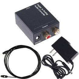 Coaxial Spdif or Toslink Optical Digital to Analogue L/R RCA Audio Converter Adapter Support 5.1 Channel Stereo Dolby AC3/DTS  