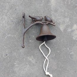 Bird Vintage Wall Bell Large Cast Iron Doorbell