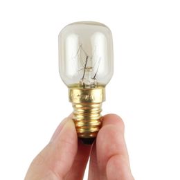 5 PCS T25 E14 25W Microwave Oven Bulb High Temperature Resistant 300 Celsius Small Screw Light Bulb