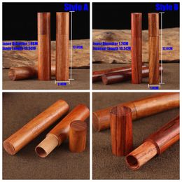 Stash Natural Wood Case Holder Storage Bottle Portable Box Handmade Pre-Roll Tube Jar For Cigarette Herb Pill Tobacco Smoking Tool