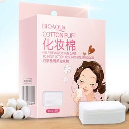 BIOAQUA 100PCS Organic Cotton Pads Soft High Quality Cashmere Makeup Cotton Women Facial Skin Care Makeup Kit Cosmetics Tool