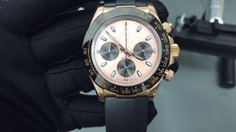 Super watches 079 Montre DE Luxe 43 mm Swiss quartz movement 316 Stainless steel watch case ceramic ring calibration case Mens watches