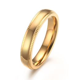 Mens Little Finger Ring Gold Tone Stainless Steel anillo masculino Male Jewellery