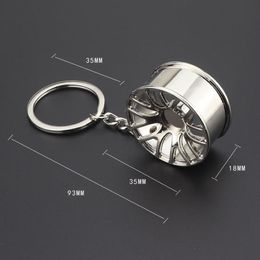 New Metal Wheel Hub Key Rings Auto Sports Car Wheel Key Rings KeyChain Pendant Silver Gold Fashion Jewellery Bag Hangs DROP SHIP